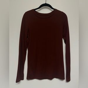 a new day Burgundy long sleeve shirt